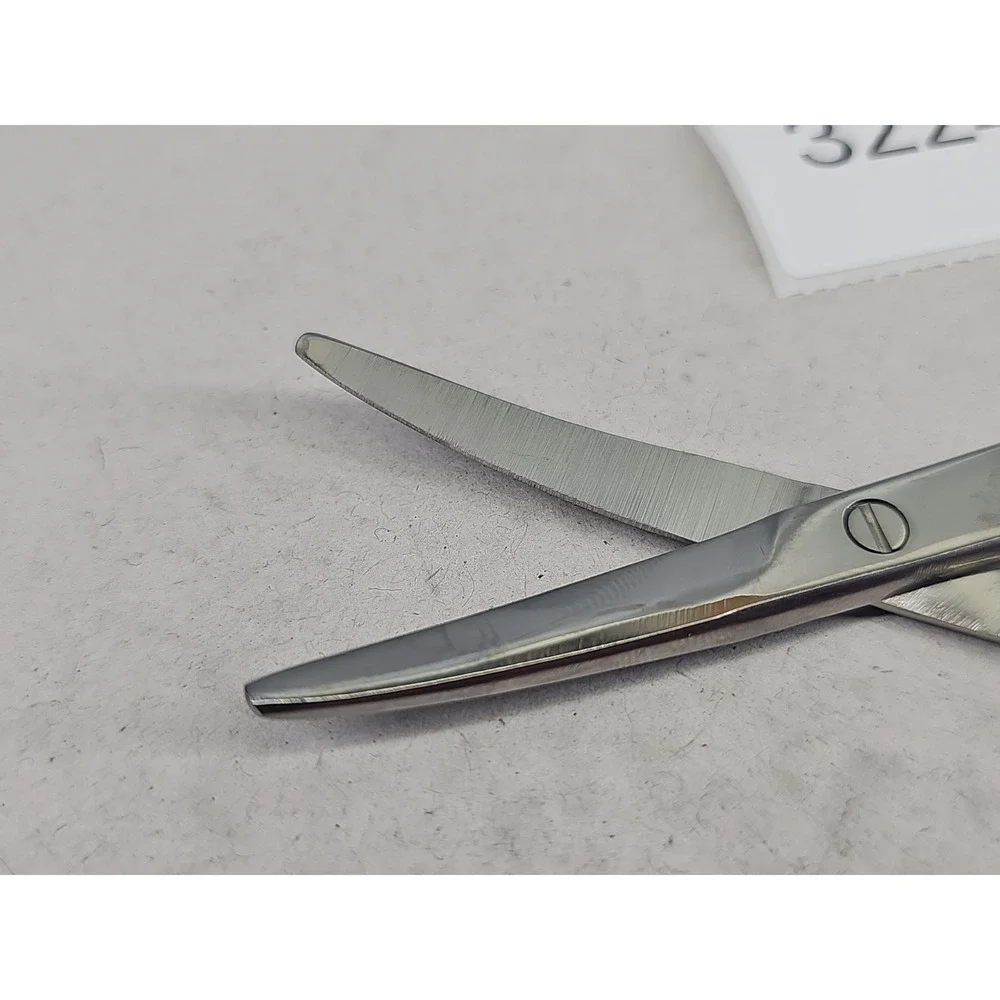 Dental surgical straight lightly curved up scissors, unused S.S Pakistan 5.5